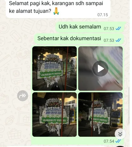 Pengiriman Papan Bunga Selamat Jatirasa