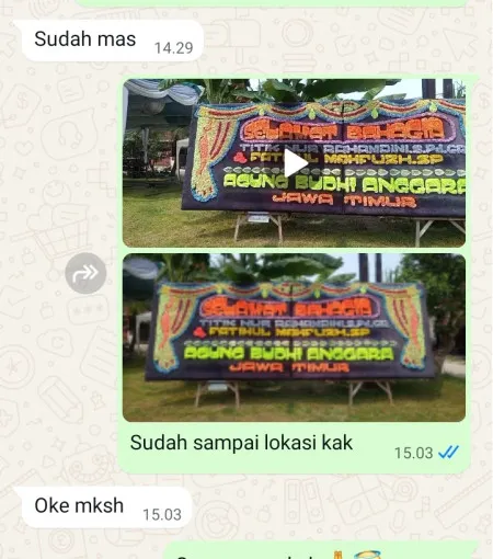 Pengiriman Papan Bunga Jatirasa
